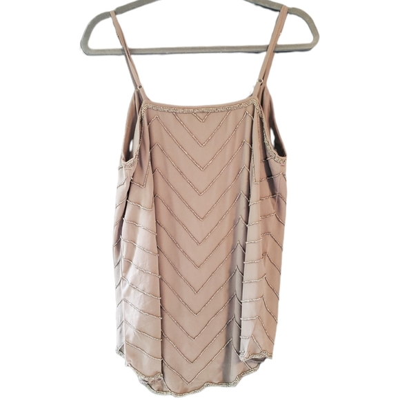 *SOLD* BKE Boutique Beaded Flowy Tank - Picture 2 of 7